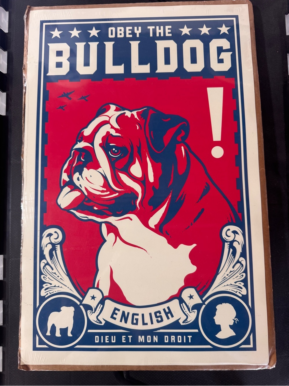Obey the Bulldog poster 11”x17”